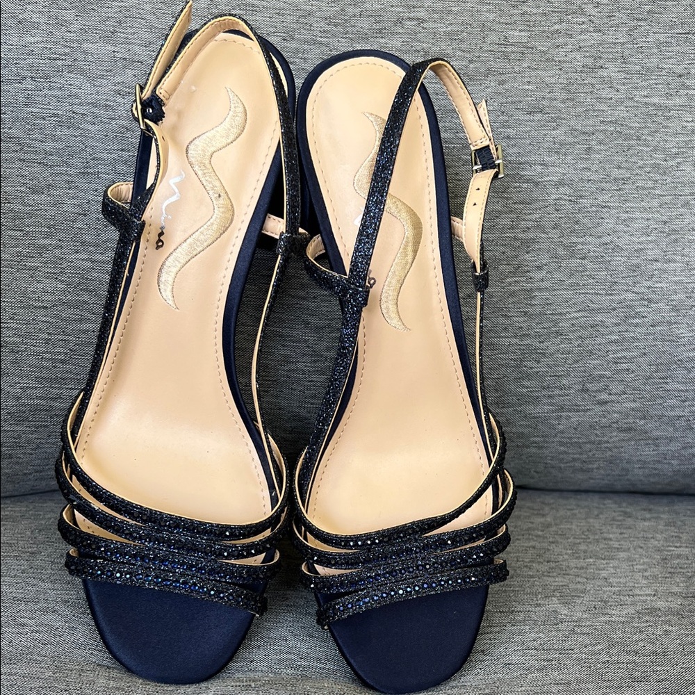 Elegant Navy Strappy Women's Sandals Nina Giannis Sandal.